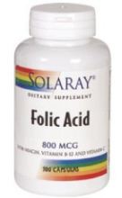 Folic Acid 800 mg 100 Capsules